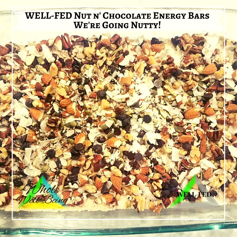WELL-FED Nut ‘n Chocolate Energy Bars – We’re Going Nutty!